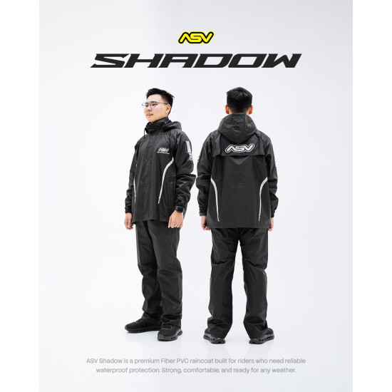 JAS HUJAN ASV SHADOW BLACK (XXXL)