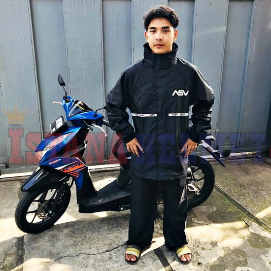 JAS HUJAN ASV 03 PARASUT BLACK (XXXL)