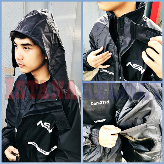 JAS HUJAN ASV 03 PARASUT BLACK (XXXL)