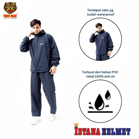 JAS HUJAN TIGER 381 STELAN ARTHUR BLACK JAS HUJAN TIGER 381 STELAN ARTHUR BLACK