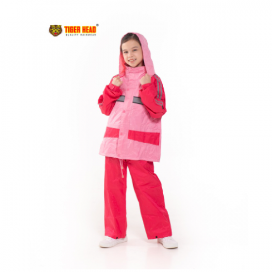 JAS HUJAN TIGER ANAK 311 STELAN METRO PINK (L)