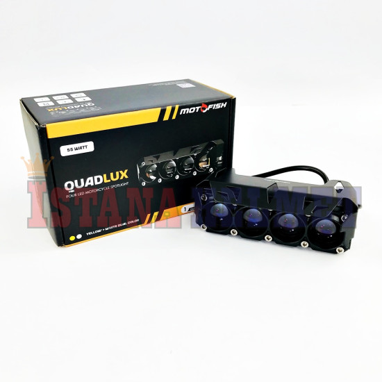 LAMPU SOROT MOTOFISH QUADLUX 4 LED
