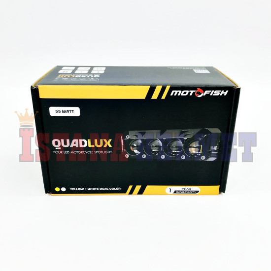 LAMPU SOROT MOTOFISH QUADLUX 4 LED