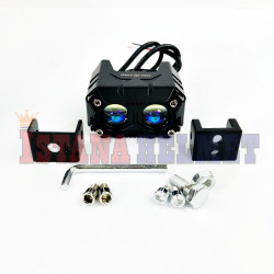LAMPU SOROT MOTOFISH TWINLUX 2 LED