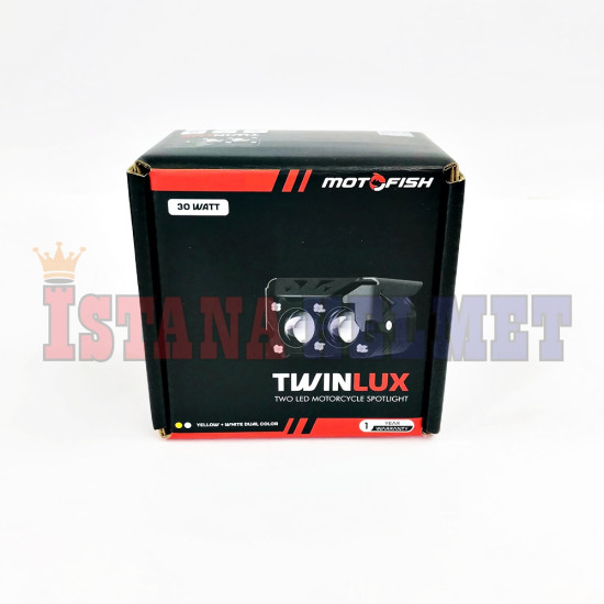 LAMPU SOROT MOTOFISH TWINLUX 2 LED