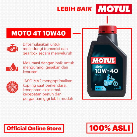 OLI MOTUL MOTO 4T 10W-40 1L