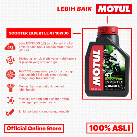 OLI MOTUL SCOOTER EXPERT LE 10W-30 0,8L