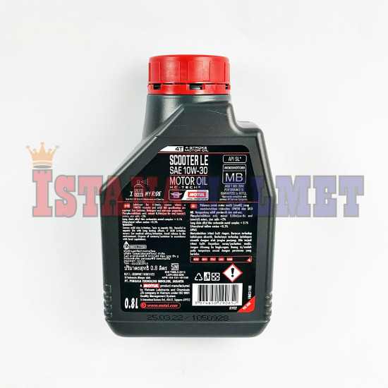 OLI MOTUL SCOOTER LE 4T 10W-30 0,8L