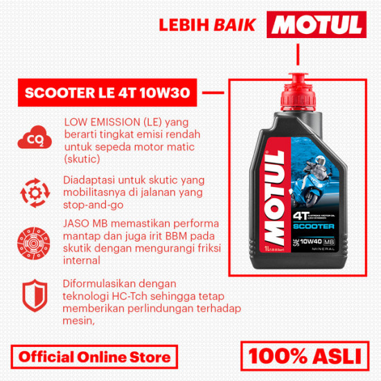 OLI MOTUL SCOOTER LE 4T 10W-30 1L