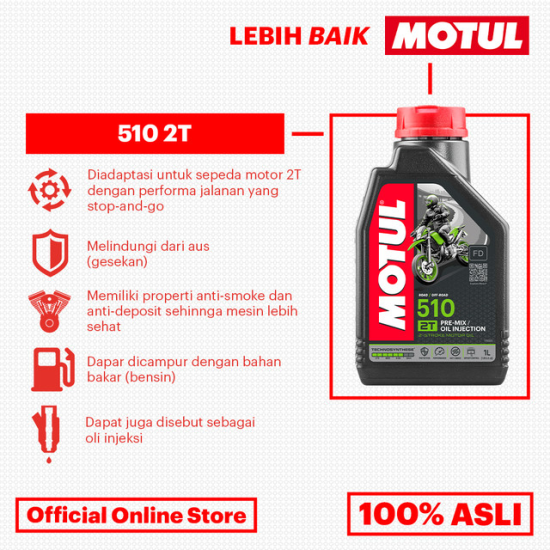 OLI SAMPING MOTUL 510 2T 1L