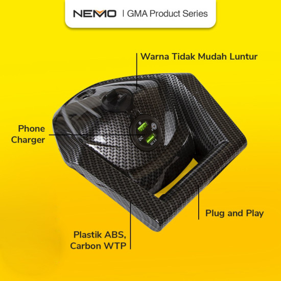 N-MAX 2020 COVER STANG+USB CARBON