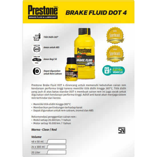 PRESTONE BRAKE FLUID DOT-4 50ML