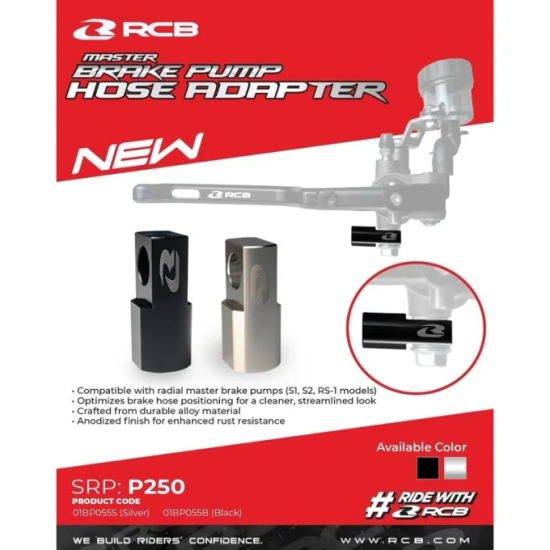ADAPTOR SELANG REM RCB BLACK (GP)
