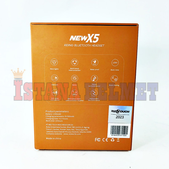 RETOUCH INTERCOM BT HEADSET X5 NEW