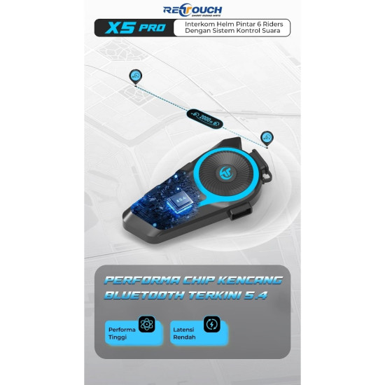 RETOUCH INTERCOM BT HEADSET X5 PRO