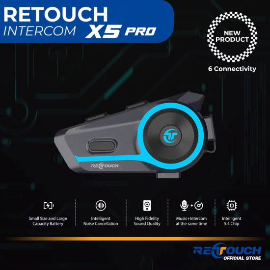 RETOUCH INTERCOM BT HEADSET X5 PRO