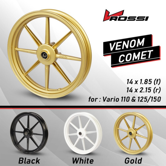 VELG ROSSI VENOM COMET CLICK 125 GOLD