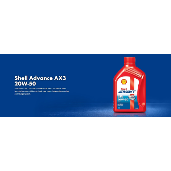 OLI SHELL ADV 4T AX3 20W-50 1L