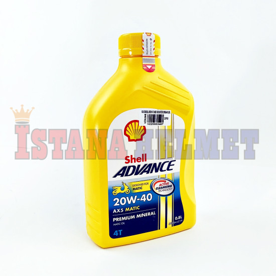 OLI SHELL ADV 4T AX5 SCOOTER 20W-40 0,8L