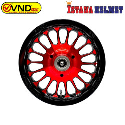 VELG VND ROULETTE R12 FAZZIO BK/RD (GP)